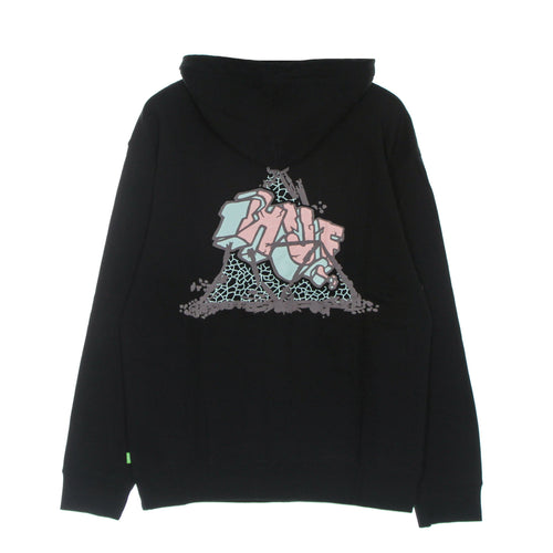 HUF Felpa Cappuccio Uomo Quake Tt P/o Hoodie Black da uomo