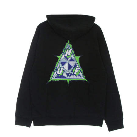 HUF Felpa Cappuccio Uomo Infinity Jemel P/o Hoodie Black da uomo