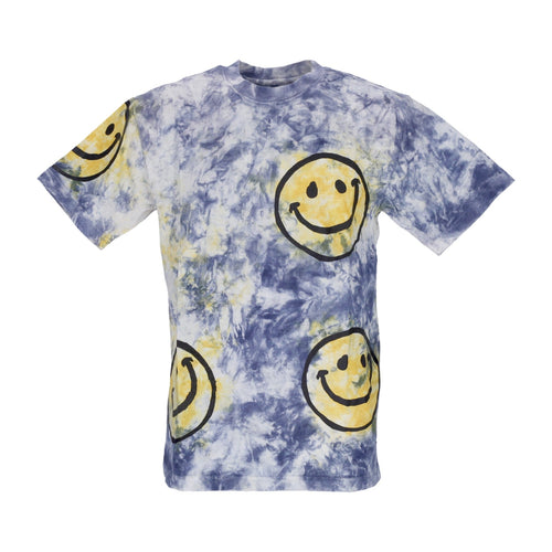 MARKET Maglietta Uomo Sun Dye Tee X Smiley Yellow/blue Tie Dye da uomo