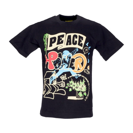 MARKET Maglietta Uomo Peace and Power Tee Black da uomo