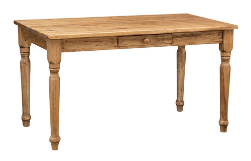 Biscottini Tavolo fisso Country in legno massello di tiglio. Made in Italy rettangolare