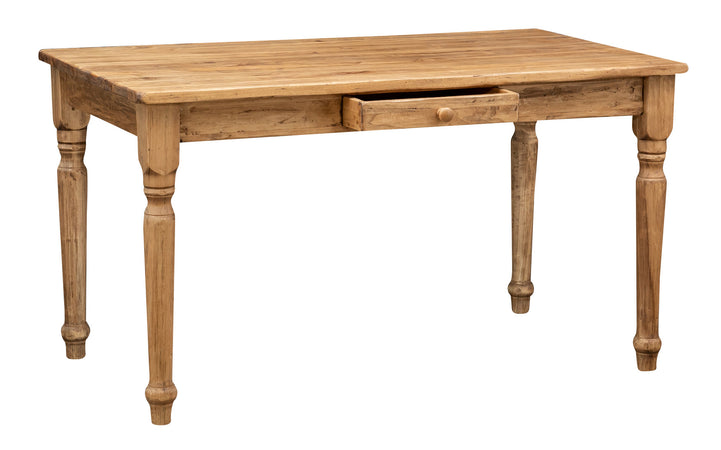 Biscottini Tavolo fisso Country in legno massello di tiglio. Made in Italy rettangolare