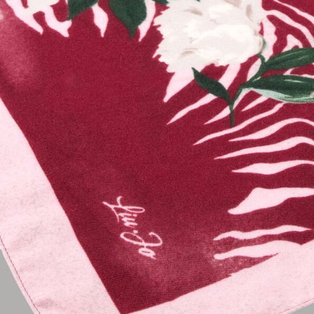 Liu Jo foulard lampone floro zebrato 120X120 2F5075T0300