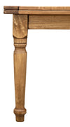Biscottini Tavolo Country allungabile legno massello di tiglio finitura naturale. Made in Italy