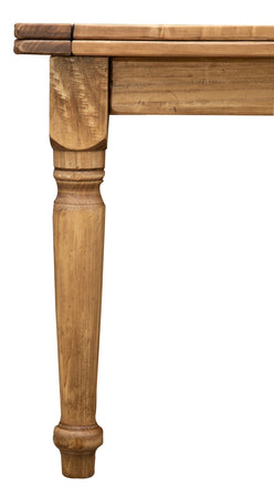 Biscottini Tavolo Country allungabile legno massello di tiglio finitura naturale. Made in Italy
