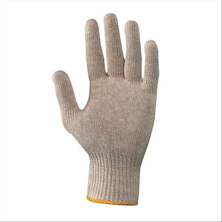 Guanti da lavoro 100% cotone con polsino elastico e filo continuo