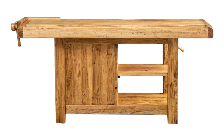 Biscottini Biscottini Banco da Lavoro Country 184x74x92 Legno Tiglio Massello Italy