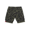 ALPHA INDUSTRIES Pantalone Corto Uomo Crew Short Camo Brushstroke Green da uomo