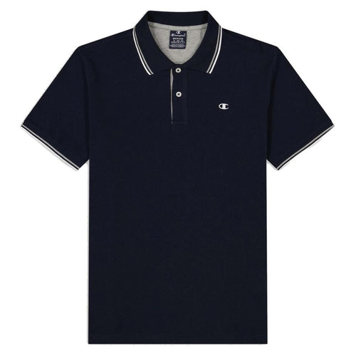 Champion Legacy Polo Gallery Light Cotton piqué C-Logo, Nero, Uomo