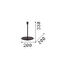 Lampade Da Scrivania - Ufficio Set Metallo Cromo 1 Luce E27 Big