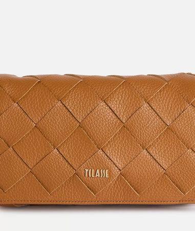 1^ Classe Borsa donna Pura Leather tracollina Cuoio