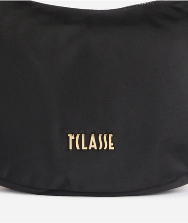 1^ Classe Borsa donna Stormy Nylon tracolla a mezzaluna piccola nera GZ67/9762 0001