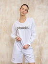 Blauer Felpa donna mod. Champney 25SBLDF03257