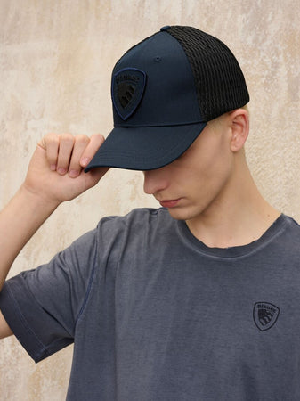 Blauer Cappello uomo mod Quaker 25SBLUA04528