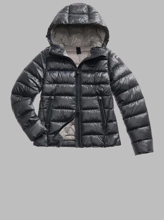 Blauer giubbino donna a righe carrol 25WBLDC02072 978GG