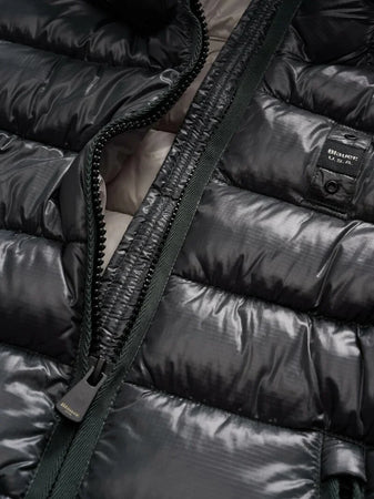 Blauer giubbino donna a righe carrol 25WBLDC02072 978GG