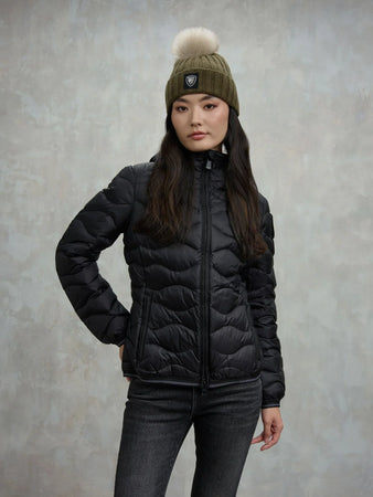 Blauer giubbino donna ad onde Camelia 25WBLDC03095-006047 999EI