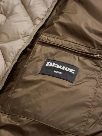 Blauer giubbino donna a linee geometriche Alicia 25WBLDC03097-006047 301LT