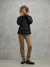 Blauer giubbino donna a linee geometriche Alicia 25WBLDC03097-006047 999EI