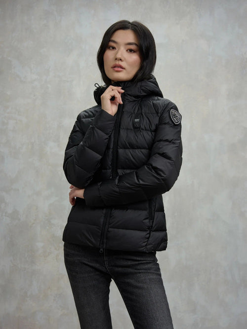 Blauer giubbino donna piumino sfiancato Charme 25WBLDC03100