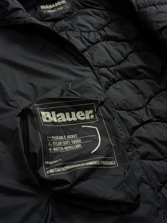 Blauer Giubbino donna Symphonia lungo impacchettabile con cappuccio