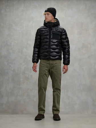 Blauer Bryant giubbino uomo con taschino in nylon nero