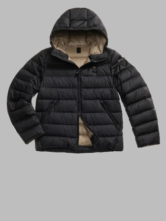 Blauer giubbino uomo piumino con cappuccio Acton 25WBLUC03086-006047 999EI