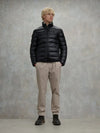 Blauer giubbino uomo Belmont piumino lucido nero con collo coreana