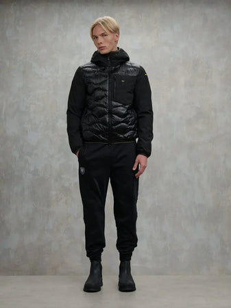Blauer Giubbino uomo piumino Albert in neoprene e nylon con cappuccio