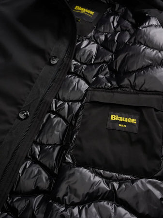 Blauer giubbino uomo parka con cappuccio removibile chester
25WBLUK03142