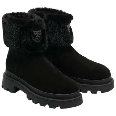 BLAUER stivaletti in suede neri art. F5KIMMEL10