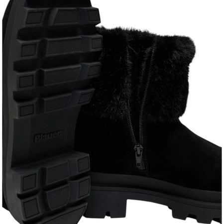 BLAUER stivaletti in suede neri art. F5KIMMEL10