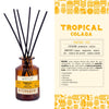 Helan Tropical Colada - Profumatore per Ambienti, Profumo Ambiente con Bastoncini per Diffusori con Kiwi, Miele, Melone e Vaniglia, Idee Regalo Deodorante e Profumatori Ambiente 100 ml - Made in Italy - Naturopatica shop & therapy