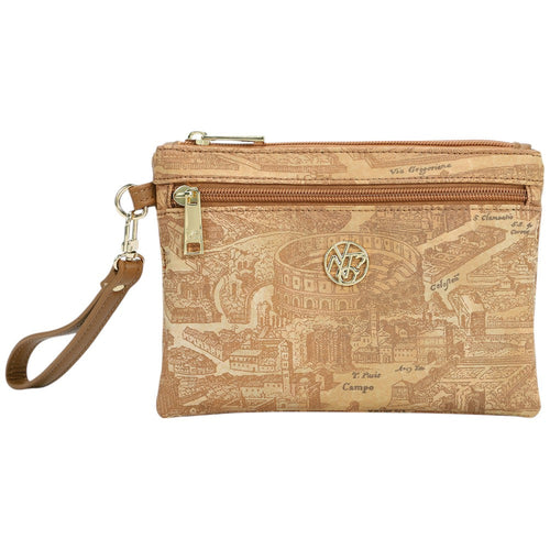 YNot pochet con polsiera beige linea GUM stampa Roma GUM342S5 Pochette YNot