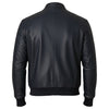 Markup giacca bomber blu in ecopelle MK24005