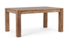 Tavolo Salford allungabile rettangolare, con gambe, piano in legno sheesham, stile design