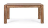 Tavolo Salford allungabile rettangolare, con gambe, piano in legno sheesham, stile design
