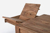Tavolo Salford allungabile rettangolare, con gambe, piano in legno sheesham, stile design