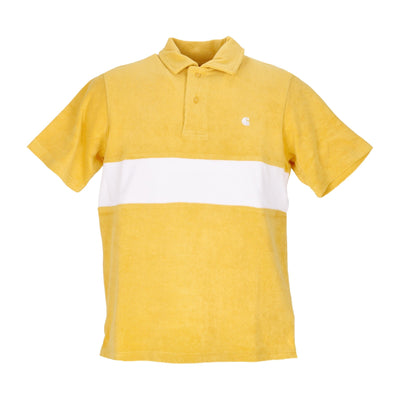 CARHARTT WIP Polo Manica Corta Uomo Bayley Polo Popsicle/white da uomo