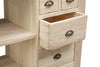 Biscottini Banco da lavoro Country in legno massello di tiglio grezzo L116xPR63xH90 cm. Made in Italy