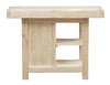 Biscottini Banco da lavoro Country in legno massello di tiglio grezzo L116xPR63xH90 cm. Made in Italy
