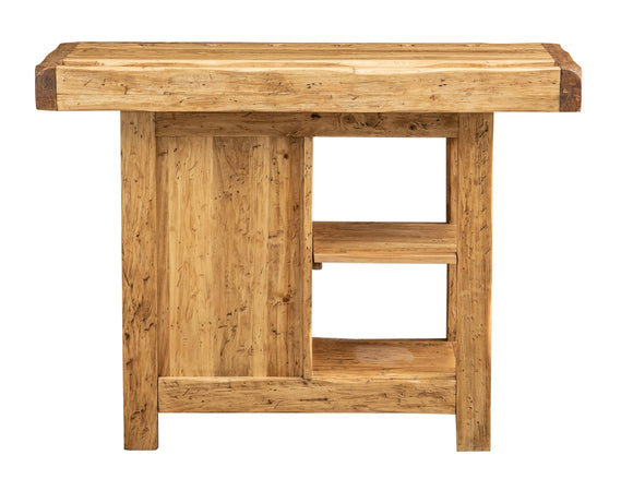 Biscottini Banco Lavoro Country Biscottini 119x63x90 Legno Massello Tiglio Made Italy