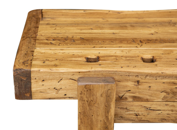 Biscottini Banco Lavoro Country Biscottini 119x63x90 Legno Massello Tiglio Made Italy