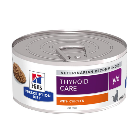 Hill's Prescription Diet Y/D Thyroid Care umido Gatti Adulti pollo 156 gr