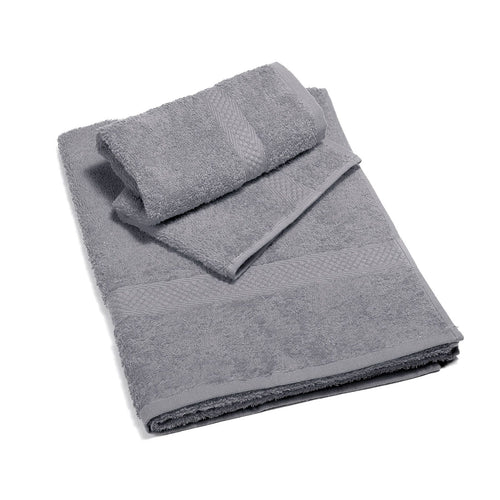 Asciugamano colorato da bagno con ospite Minorca 100 % in cotone Caleffi