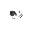Applique Contemporanea Bean Round Metallo Ottone Led 3W 3000K Luce Calda