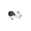 Applique Moderna Bean Round Metallo Cromo Led 3W 3000K Luce Calda