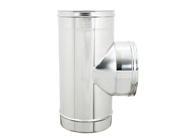 Raccordo inox a T braga MF da 250mm codino F AISI 304