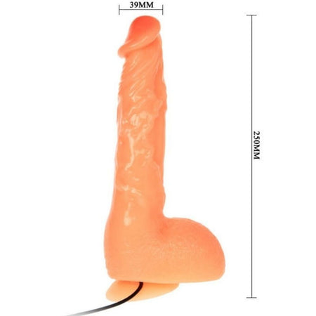 Dildo realistico vibrante con telecomando 25 cm