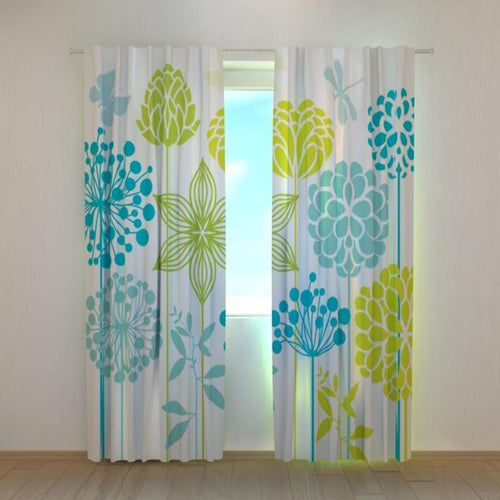 Foto Tende Fiori Stilizzati